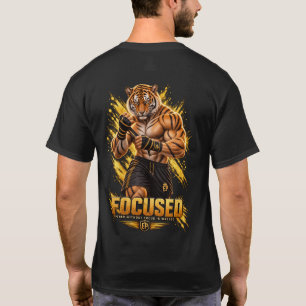 Camiseta FOCUSED – Muscular Tiger Gym T-Shirt   EP