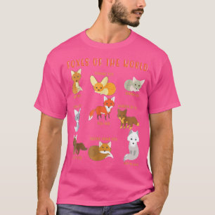 Camiseta Foes Del Mundo Divertido De Animales Educativos 40