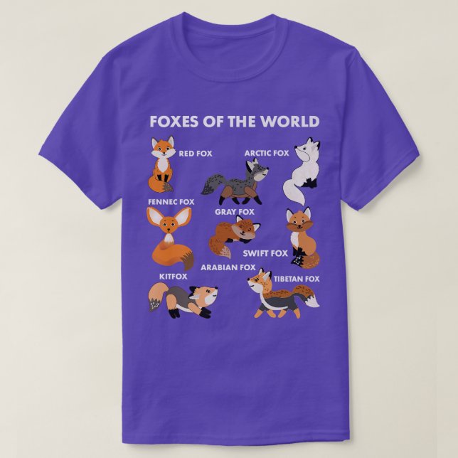 Camiseta Foes Of The World Funny Fo Animals Educational Pre (Diseño del anverso)