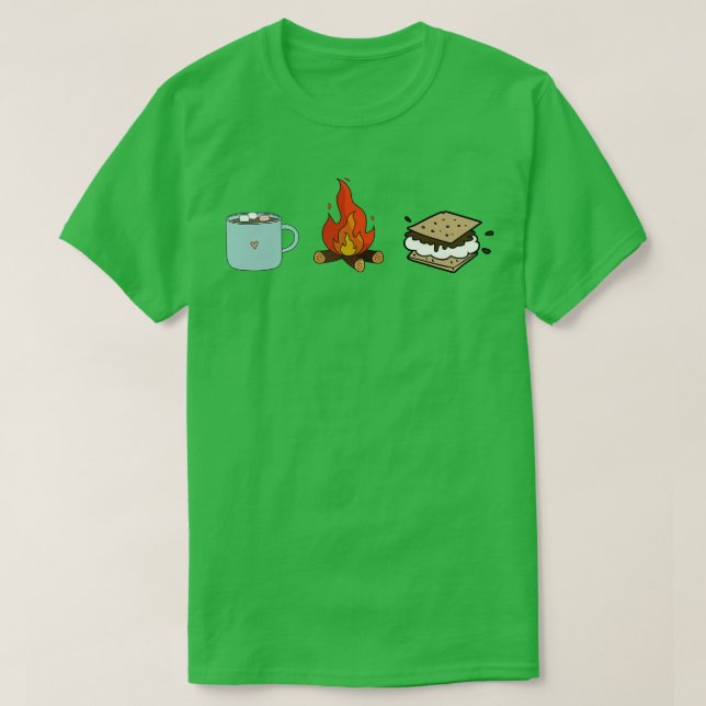 Camiseta Fogata caliente de Choco y menas (Diseño del anverso)