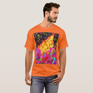 Camiseta Fogata de Holi con pintura y chispas