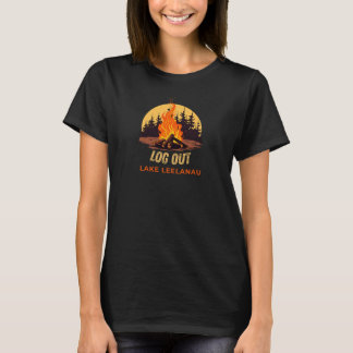 Camiseta Fogata en Lake Leelanau Michigan