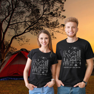 Camiseta Fogata en las Montañas de un Viaje Familiar Person