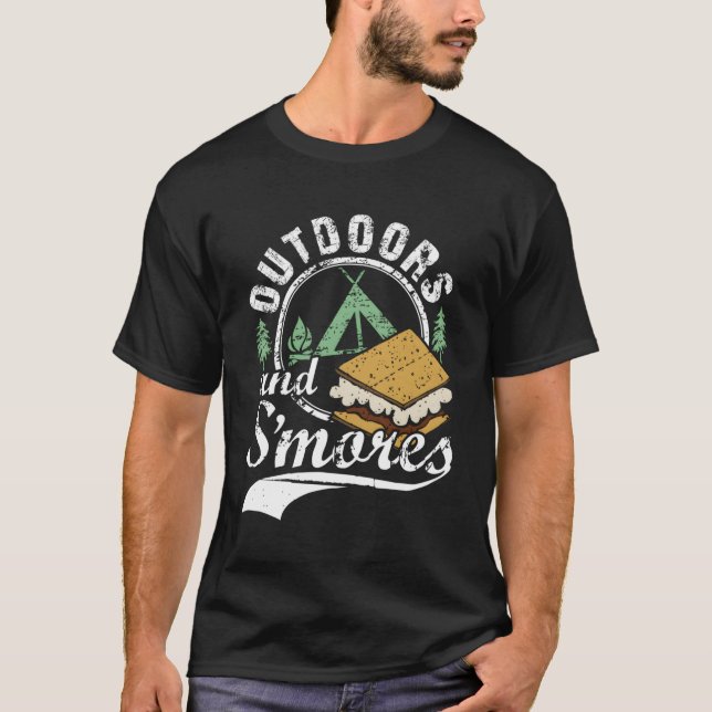 Camiseta Fogata Smore Al Aire Libre S'Mores Camg (Anverso)