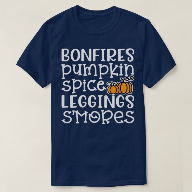 Camiseta Fogatas Calabaza Spice Leggings Olores Halloween F (Diseño del anverso)