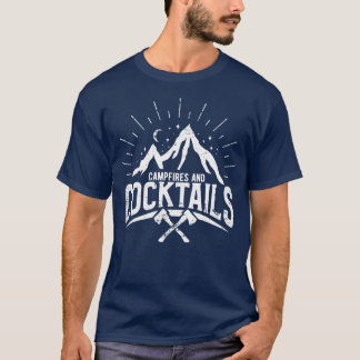 Camiseta Fogatas de camping y cócteles 4