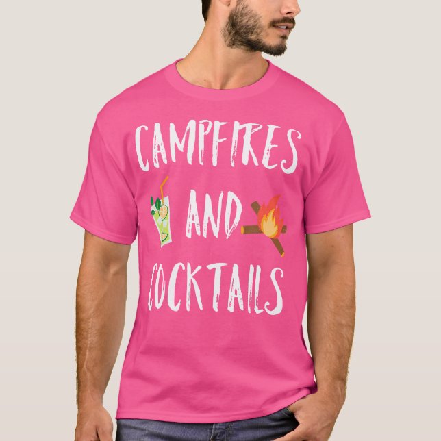 Camiseta Fogatas Y Cócteles Al Aire Libre (Anverso)