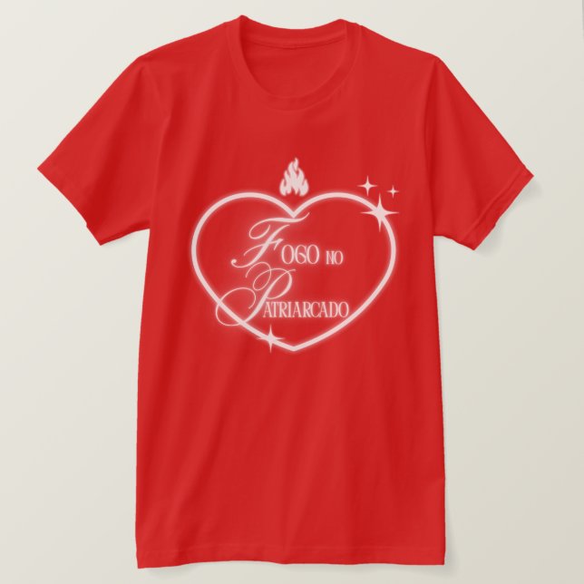 camiseta Fogo no Patriarcado (Anverso del diseño)