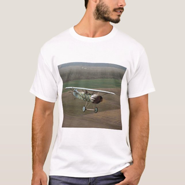 Camiseta Fokker, reproducción de D VIII, aviación (Anverso)