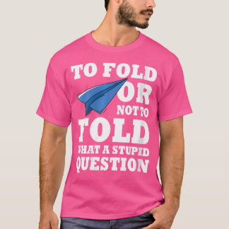 Camiseta Foldi, un divertido avión de papel de origami japo