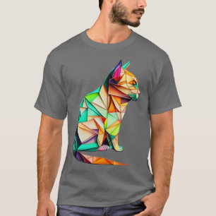 Camiseta Foldy Feline Origami Cat