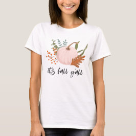 Camiseta Foliage de calabaza rústica es otoño