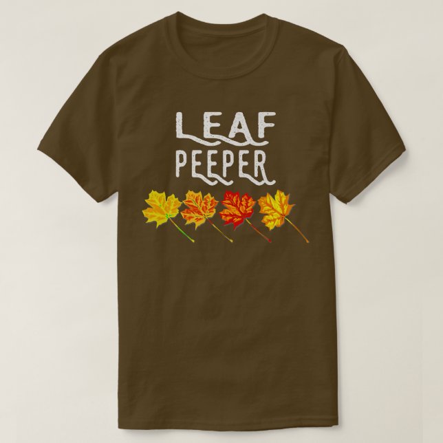 Camiseta Foliage de otoño de otoño de otoño con caída de la (Diseño del anverso)