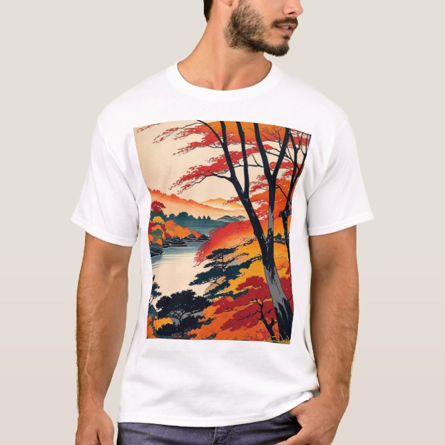 Camiseta Foliage otoñal japonés2 (Anverso)