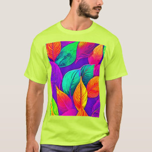 Camiseta Foliage vibrante: Neón Personalizado