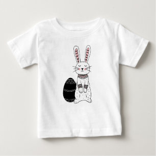Camiseta Folk Easter Bunny Rabbit Baby