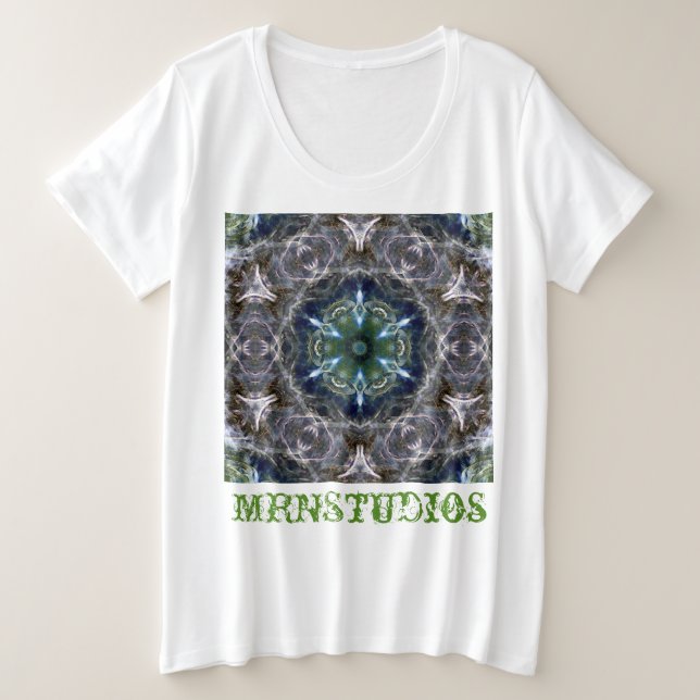 Camiseta Folk Mandala Plus Tamaño (Anverso del diseño)
