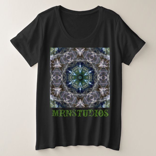 Camiseta Folk Mandala Plus Tamaño (Anverso del diseño)