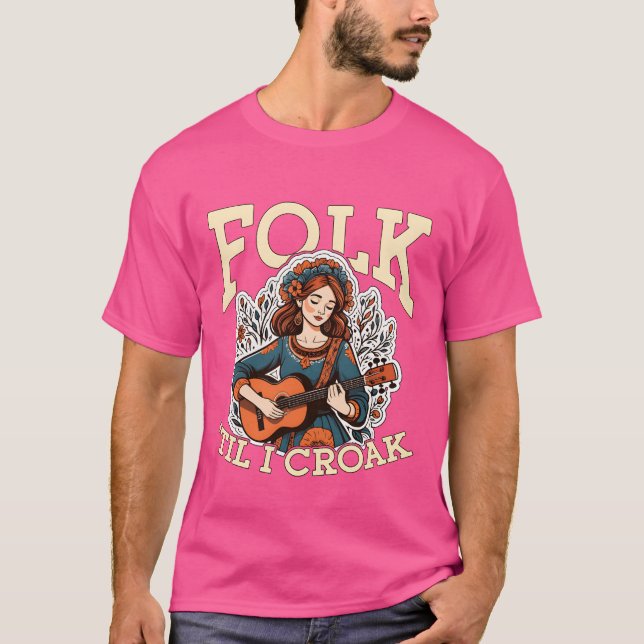 Camiseta Folkil I Croak Musical Instruen frien (Anverso)