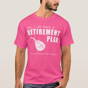 Camiseta Folksy Retirement Strum: Mandolin juega a la diver