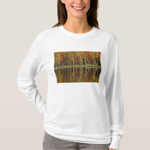 Camiseta Follaje de otoño y reflejos de abedul; Hiawatha