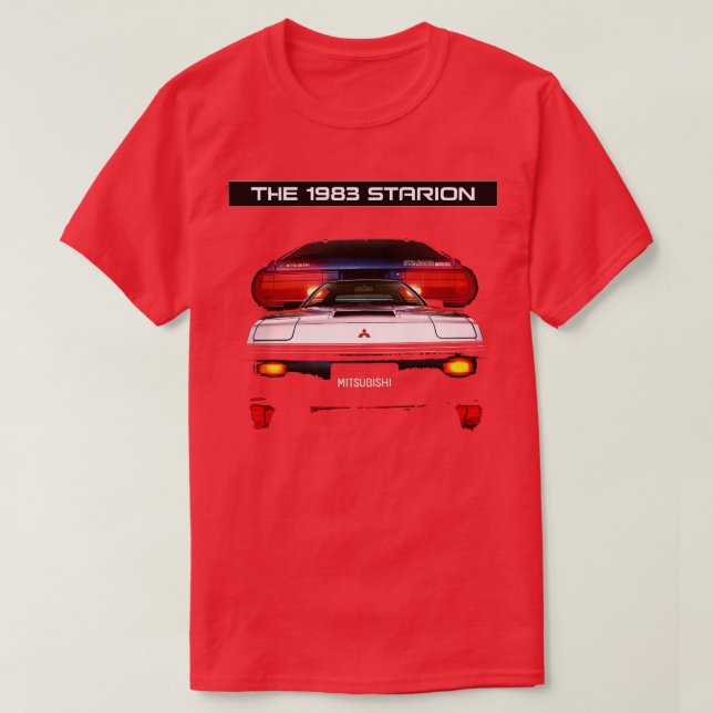 Camiseta Folleto de MITSUBISHI STARION TShirt (Diseño del anverso)