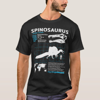 Camiseta Folleto informativo de Spinosaurus fossil T-Shirt