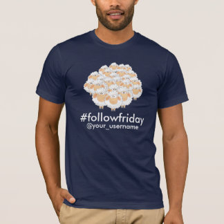 Camiseta #followfriday Nombre de usuario personali
