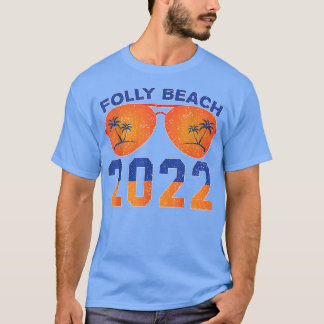 Camiseta Folly Beach Lover summer and beach vacay tee Retro