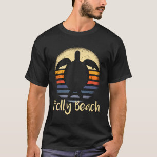 Camiseta Folly Beach South Carolina Sc Loggerhead Sea Turtl