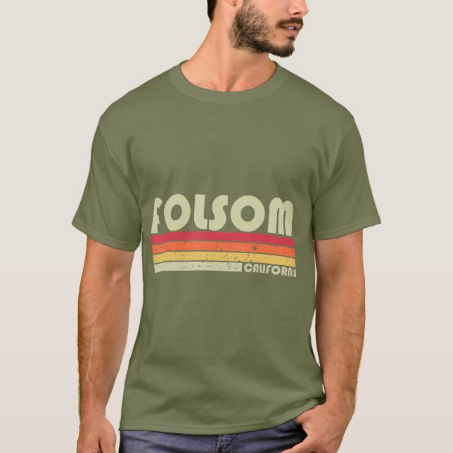Camiseta FOLSOM CA CALIFORNIA Funny City Home Roots Regalo (Anverso)