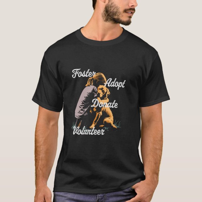 Camiseta Fomentar Adoptar Donar Voluntariado Resca (Anverso)