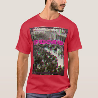 Camiseta FOMO Pink Glitch Retro Vintage
