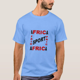 Camiseta foncé bleu DESIGN AFRICA SPORT
