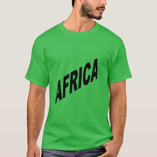 Camiseta foncé vert trèfle AFRICA (Anverso)