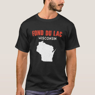 Camiseta Fond du Lac USA State America Travel Montanan Hele