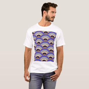 Camiseta Fondo abstracto de medio círculo