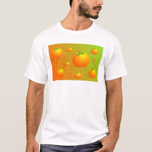 Camiseta Fondo anaranjado
