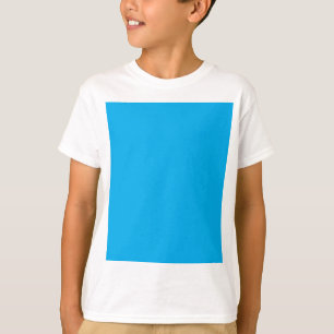 Camiseta Fondo azul cian sólido   Estilo minimalista de ver