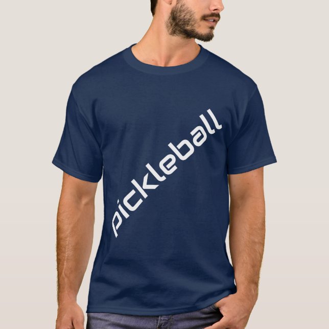 Camiseta Fondo azul de la Marina de Guerra de PICKLEBALL bl (Anverso)