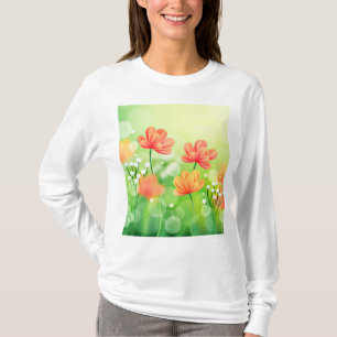 Camiseta Fondo borroso realista de primavera-52374