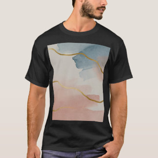 Camiseta Fondo de arte acuarela . Diseño de fondo de escrit