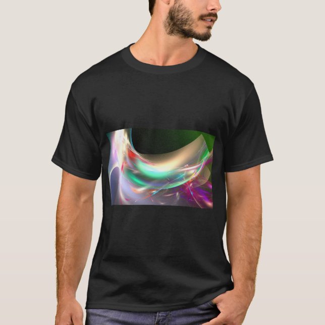 Camiseta Fondo de arte fractal (Anverso)