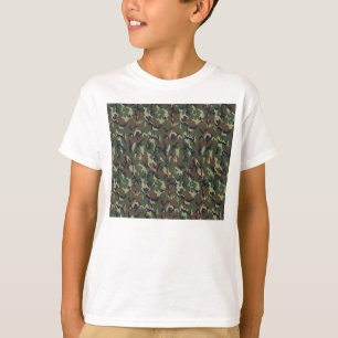 Camiseta Fondo de Camuflaje Forestal Militar