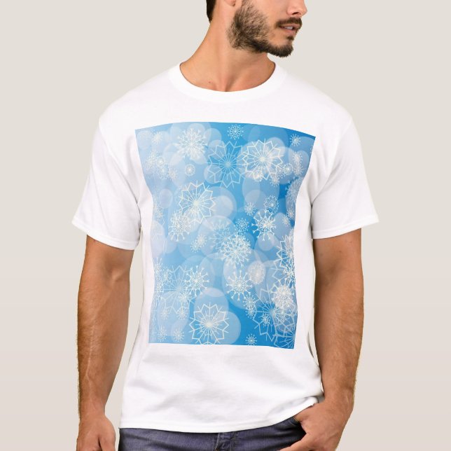 Camiseta Fondo de copas de nieve (Anverso)