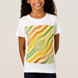 Camiseta Fondo de franjas diagonales simétricas 3