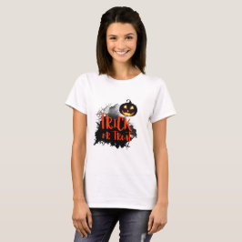 Camiseta fondo de halloween con calabaza