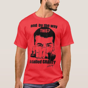 Camiseta Fondo de luz de caída de micrófono de ciencia