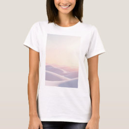 Camiseta Fondo de luz tranquila con dunas de arena
