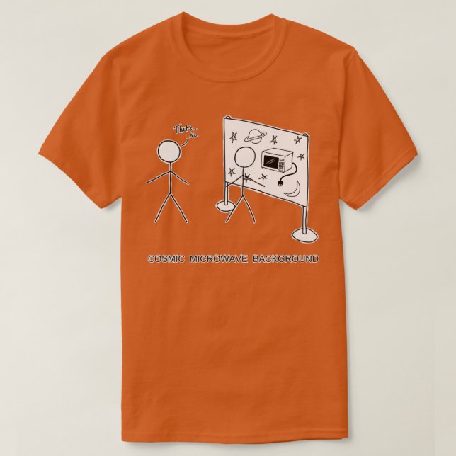 Camiseta Fondo de microondas cósmico (Diseño del anverso)
